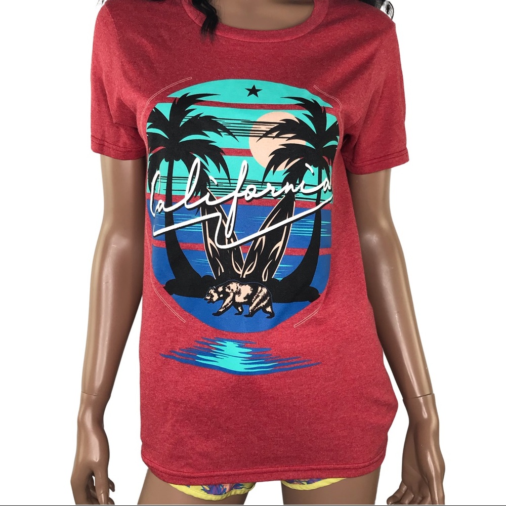 Unisex East West California Graphic Tee